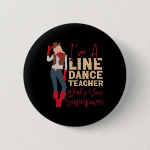 Country Line Danser HS0 Uni-volwassenen White Sma Ronde Button 5,7 Cm