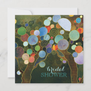 Country Love Bomen Blauw Vrijgezellenfeest Kaart