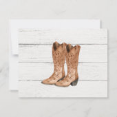 Country Love Western Rustic Kaart (Achterkant)