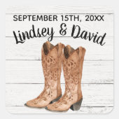 Country Love Western Rustic Stickers (Devant)