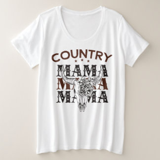 Country Mama Western Mam Grote Maat T-shirt