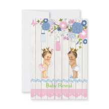 Country Mason Jar Invitation à la révélation