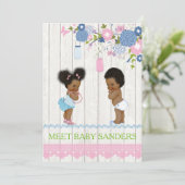 Country Mason Jar Invitation à la révélation (Debout devant)