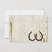Country Meadow Rustic Wedding Response Kaart (Achterkant)