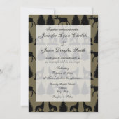 Country Moose Wolves Invitations de mariage pour l (Devant)