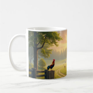 Country Morning Scene Koffiemok