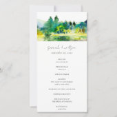 Country Mountain River Programme de mariage paysag (Devant)