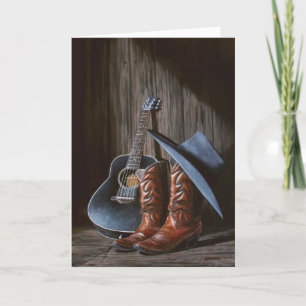 Country Music "Boots"-kaart Kaart