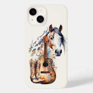 Country Music Horse Boots Case-Mate iPhone 14 Hoesje