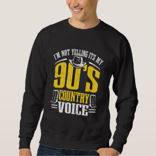 country music im schreeuwt niet uit de jaren '90 trui