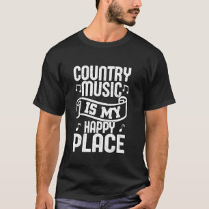 Country Music Is Mijn Gelukkige Plek Western Cowbo T-shirt