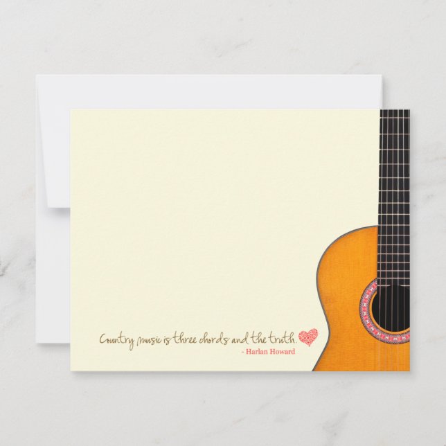 'Country Music is Three Chords' Note Cards (CMA's) (Voorkant)