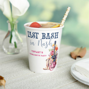 Country Music Last Bash in Nash vrijgezellenfeest Papieren Bekers