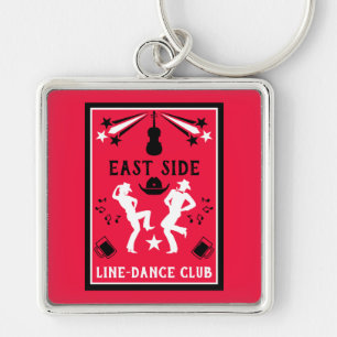 Country Music Line Dancing Sleutelhanger