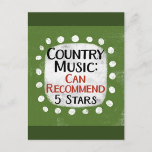 Country Music Review 5 sterren Briefkaart
