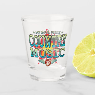 Country Music Soul Shot Glass Glas