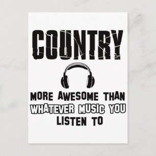 country muziek ontwerp briefkaart