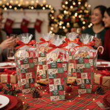 Country patchwork christmas pattern