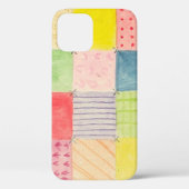 Country Patchwork iPhone 12 Coque (Verso)
