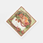 Country peperkoek mand servet (Hoek)