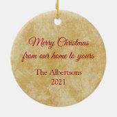 Country Père Noël et son ornement en céramique Rei (Dos)