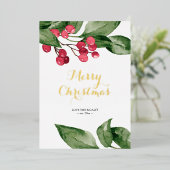 Country Photo Joyeuses Cartes de Noël (Debout devant)