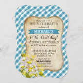 Country picknick met Daisy Bouquet Verjaardag Uitn Kaart (Voorkant / Achterkant)