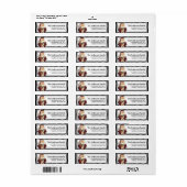 Country Prim Noël Père Noël Étiquettes de adresse  (Feuille entière)