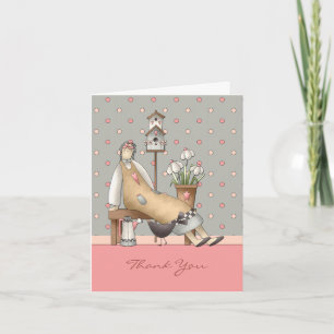 Country Primitive Thank You Card Bedankkaart