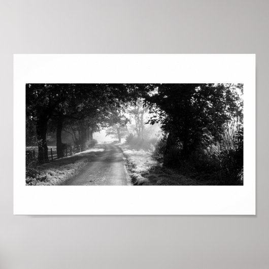Country Road in Cheshire Poster (Devant)