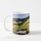 Country Road Mug paysage rural champs ferme grange (Gauche)