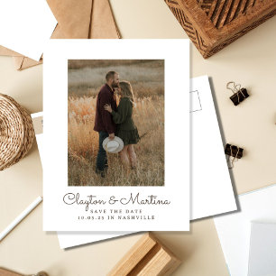 Country Road Save the Date Photo Carte postale