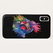 Country Rooster Chicken Waterverf Stijl Case-Mate iPhone Case (Achterkant (horizontaal))