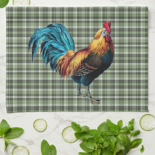 Country Rooster Keuken Handdoeken (Gevouwen)