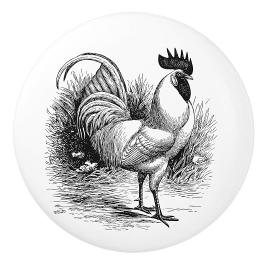 country-roster decor knop (Voorkant)