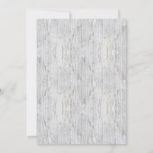 Country Rustic Birch Tree Faire-part de mariage ca (Dos)