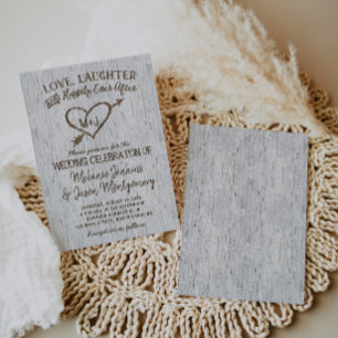 Country Rustic Birch Tree Faire-part de mariage ca