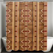 Country Rustic Douche rideaux Style vertical