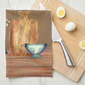 Country Rustic Farmhouse Serviettes de cuisine (Quart Plié)