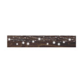 Country Rustic Mason Jar Lights Belly Band Uitnodigingen Wikkel (Vlak)