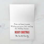 Country Rustic Photo Carte de Noël (Intérieur)