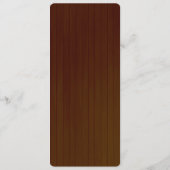 Country Rustic Red Mason Jars Mariage Carte Menu (Dos)