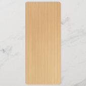 Country Rustic Red Mason Jars Mariage Carte Menu (Dos)