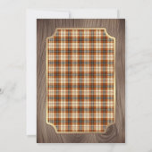 Country Rustic Thanksgiving Dinner Invitation Kaart (Achterkant)