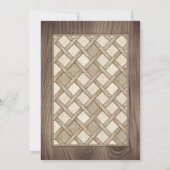 Country Rustic Thanksgiving Dinner Invitation Kaart (Achterkant)