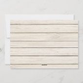 Country Rustic Wood Photo Carte de Noël (Dos)