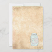 Country rustieke metselaar pot Wil je mijn bruidsm Kaart (Achterkant)