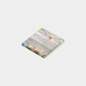 Country Rustieke Ornamenten op Wood Christmas Post-it® Notes (Schuin)