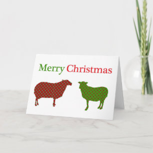 Country Sheep Christmas Kaart