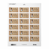 Country Snowman Étiquette (Feuille entière)